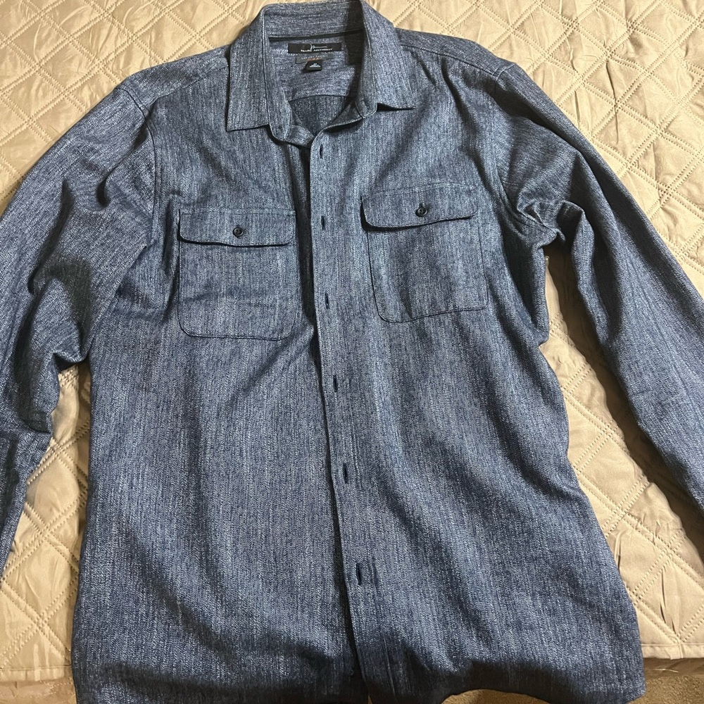 Men's Marc Anthony Slim Fit Medium Long Sleeve Button Up Shirt